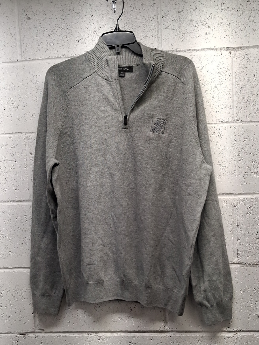 NWOT Men's Mercer+Mettle, Home Depot, Gray Quarter-Zip Sweater